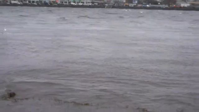Neva river 13.12.2013 Нева (Штормовой ветер).Storm wind смотреть онлайн