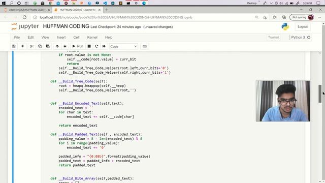 HUFFMAN CODING PROJECT IN PYTHON(Compression function testing)