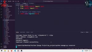 Django Blog Class #07:--Migrate Database and Creating Super User