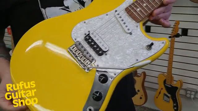 RUFUS GUITAR SHOP - FENDER Cyclone in Graffiti Yellow смотреть онлайн