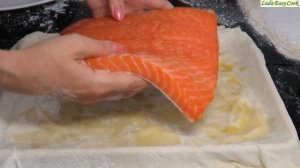 Пирог с Красной Рыбой, Хрустящий Сверху и Сочный Внутри. Нереально Вкусно!!!