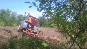 мтз 82 работа кусторезом.