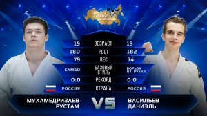 Мухамедризаев Рустам (Самбо) VS Васильев Даниэль (Армрестлинг) Лига Дзюдо со Звездами. 5 Сезон