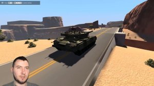 МОСТ НЕ ВЫДЕРЖАЛ ВЕС ТАНКА - BeamNG drive