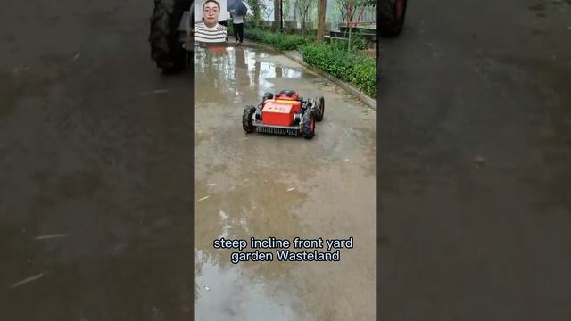 4 stroke gasoline engine electric motor driven radio controlled weed cutter
