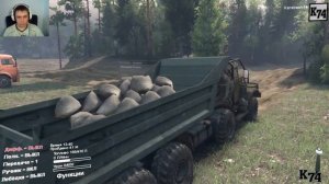 SpinTires обзор мода ( Краз-256-S 8x8 Special )