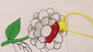 brilliant art of needlework with amazing color combinations - gorgeous yellow embroidery flowers