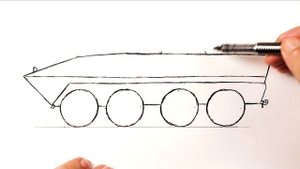 Как нарисовать БТР легко