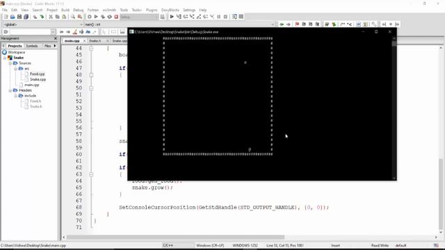 Creating Simple Snake Game in C++ (With Source Code)@ProgrammingKnowledge