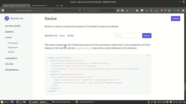 Tutoriel : Le framework html - css Spectre.css