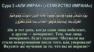 Мухаммад Люхайдан|| Сура Али Имран Арабский на Русском перевод||