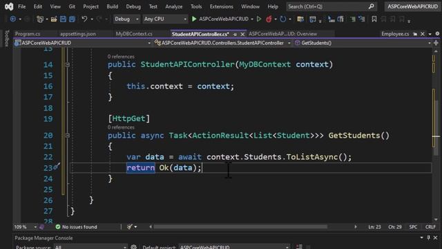 58 | ASP.NET Core Web API CRUD Operations Using Entity Framework Core And SQL Server (Hindi/Urdu)