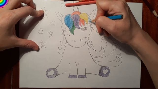 Как нарисовать единорожку. Семья единорожек. Сын Романтик