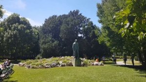 Burggarten next to Hofburg Palace in Vienna, Austria / June 2022