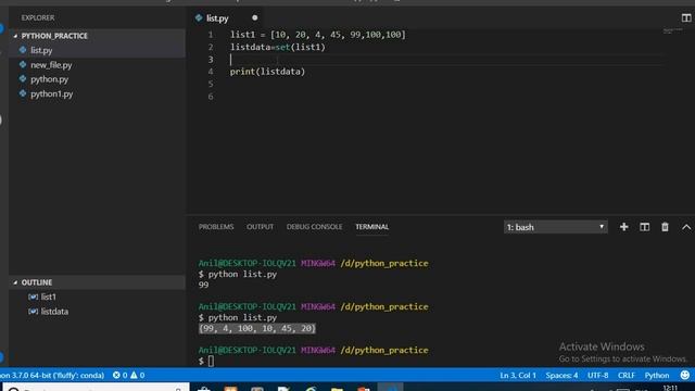 Second highest value in list python