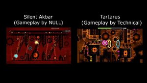 Silent Akbar (Tartarus Old Version) Vs Tartarus (Comparison) - Geometry Dash