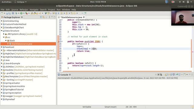 Data Structures and Algorithms for Beginners | Implement Stack with Java | Full Program | Part 1