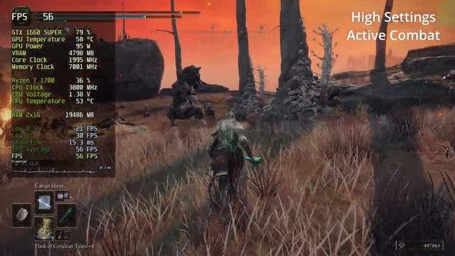 Elden Ring, GTX 1660 SUPER & Ryzen 7 1700, All Settings + Optimal Preset смотреть онлайн