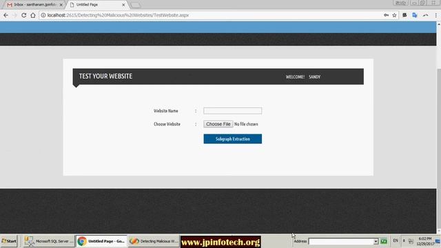 Detecting Malicious Websites | Asp.net, C#.net, Final Year Project