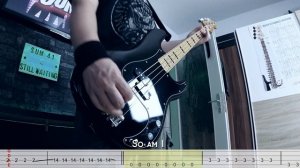 Sum 41- Still Waiting (Bass Cover w/Tabs & Lyrics)