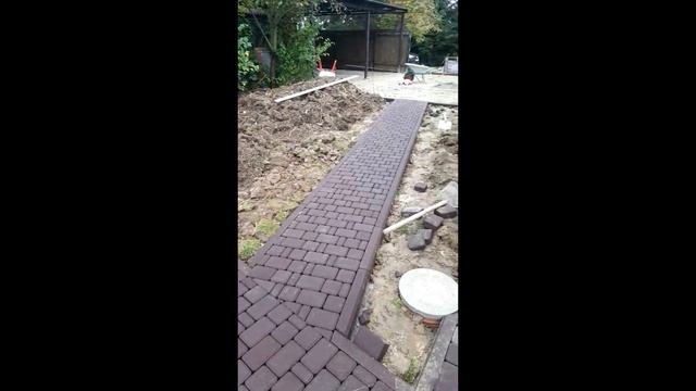 Укладка тротуарной плитки "Старый город" смотреть онлайн