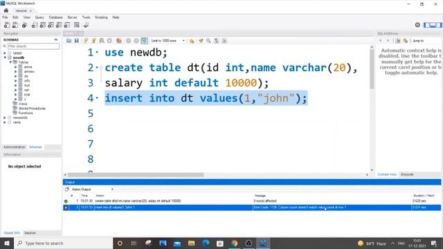 DEFAULT in SQL | Add default values to a column in a table смотреть онлайн