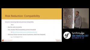 SymfonyLive San Francisco 2017 - Managing dependencies is more than running... - Nils Alderman