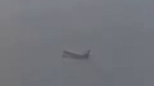 Молния ударила в самолет