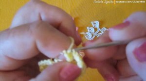 Мотив Ветка смородины крючком