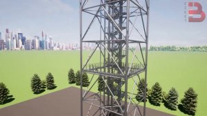 Проект 3D Радиолокационная станция "аэропорт Внуково" 85 метров