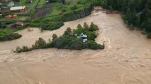 Паводок в Горном Алтае, Чемальский район, май-июнь 2014.