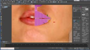 Моделирование головы женщины в 3ds Max. Часть 4 - моделирование губ