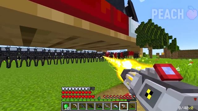 I found a  CAMERA MAN on the BIGGEST BED in Minecraft !  CAMERA MAN vs TV WOMAN смотреть онлайн