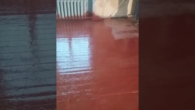 Безвоздушная покраска пола