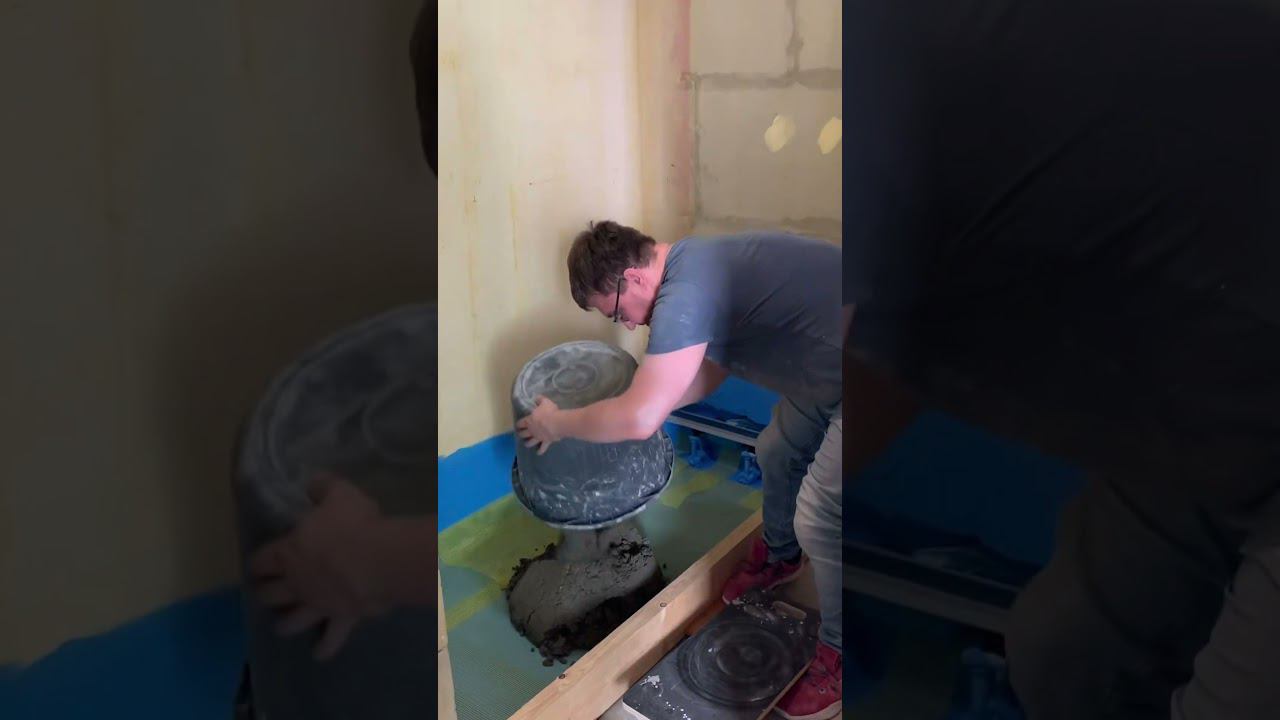 Монтаж подиума. Монтаж душевого трапа. Монтаж душевого уголка. Черновые работы смотреть онлайн