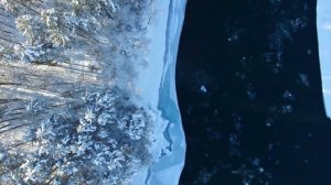 Горный Алтай зимой. Съемка с квадрокоптера