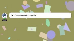 C# : Epplus not reading excel file