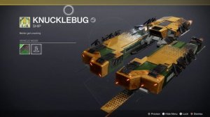 Destiny 2 Season of Wish Get Equip Exotic Knucklebug Add Shaders