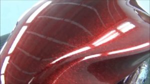 Покраска флейками и красками «Candy» бака мотоцикла