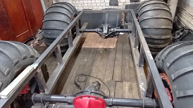 УНИКАЛЬНЫЙ ВЕЗДЕХОД НА АВТОМАТЕ | НАЧАЛО ПОСТРОЙКИ | ОБЗОР РАМЫ смотреть онлайн