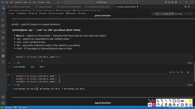 Tutorial: Raw String, Input, and Print Function Explained