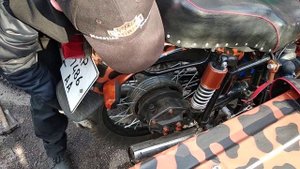Как снять заднее колесо мотоцикла Днепр 11 с коляской / How to repair a wheel of Dnepr motorcycle