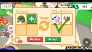 трейды на FR черепашку, в Adopt me