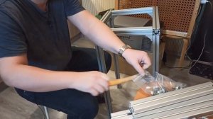 Кухня для кемпинга из конструкционного алюминиевого профиля.