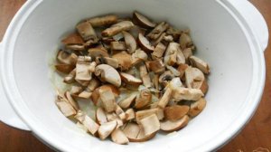 Гречка с шампиньонами в микроволновке