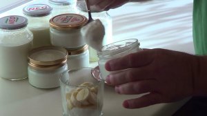 Домашний йогурт с бананом.