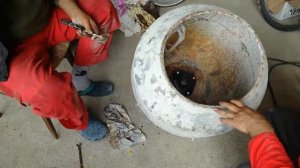 restaurarea si repararea unei betoniere partea 1/ cum sa faci o betoniera veche ca noua