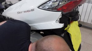 Разборка заднего пластика Suzuki Burgman/Skywave 250/400 2010-2016 г.в.