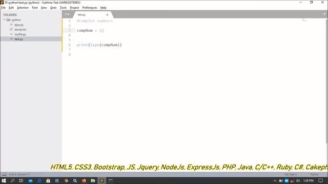 Python Programs Part-03 | Complex Number | Data Type | Variables