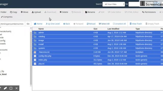 How to upload OpenCart files